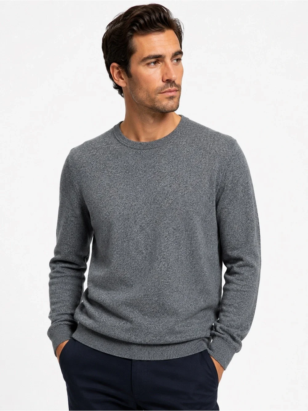 Banana Republic Pima Cotton Cashmere Sweater Crewneck Pullover Luxury Medium